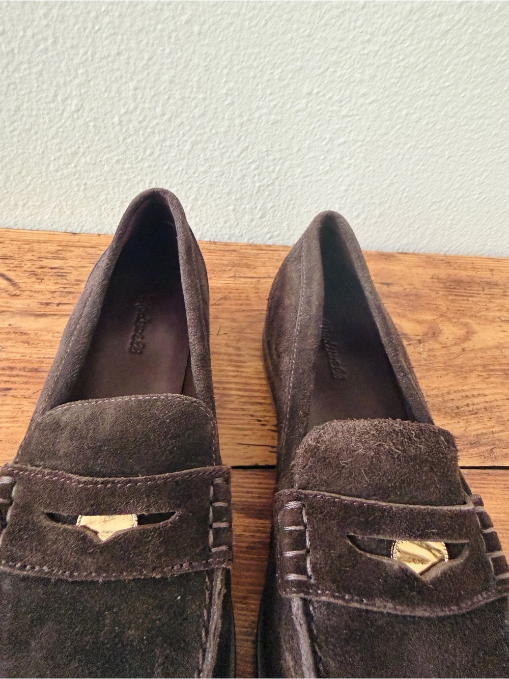 Madewell Suede Grayson Penny Loafers - Dark Carob Brown - Picture 9 of 13